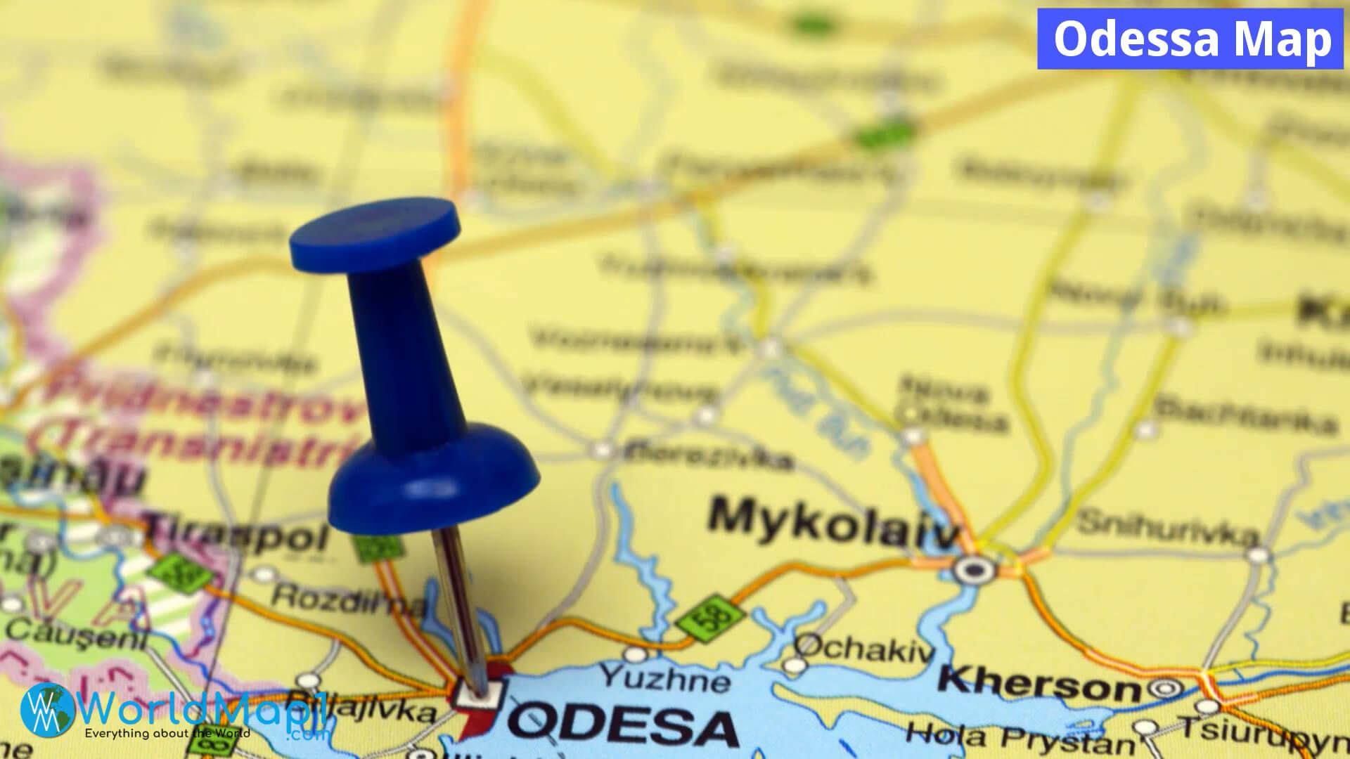 Odessa Karte der Ukraine